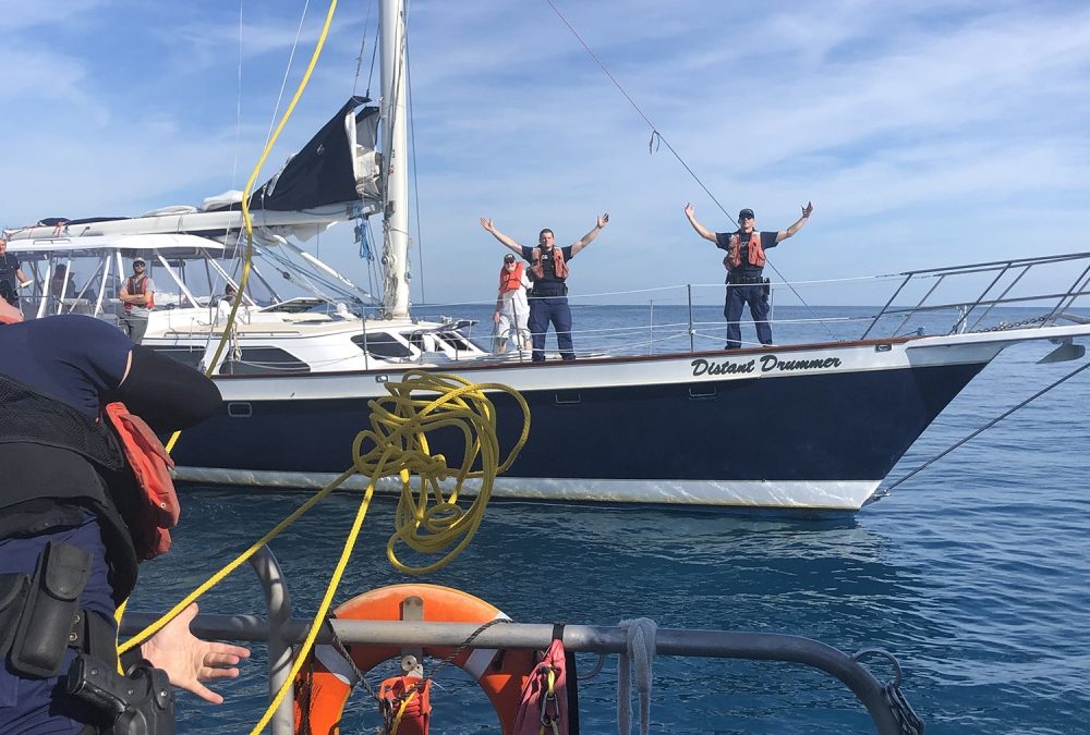 SV Distant Drummer Rescued by USCG