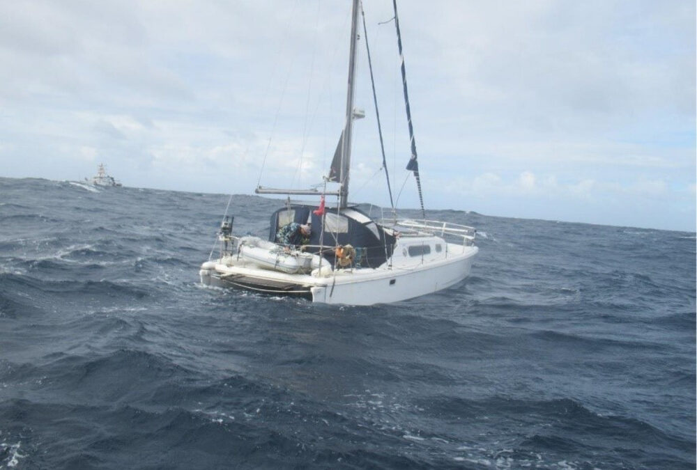 UK Citizen Rescued From SV by USCG San Juan and Two Ships