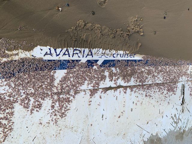 Debris of a 46 Foot Bavaria Sailboat found on Beach in Australia