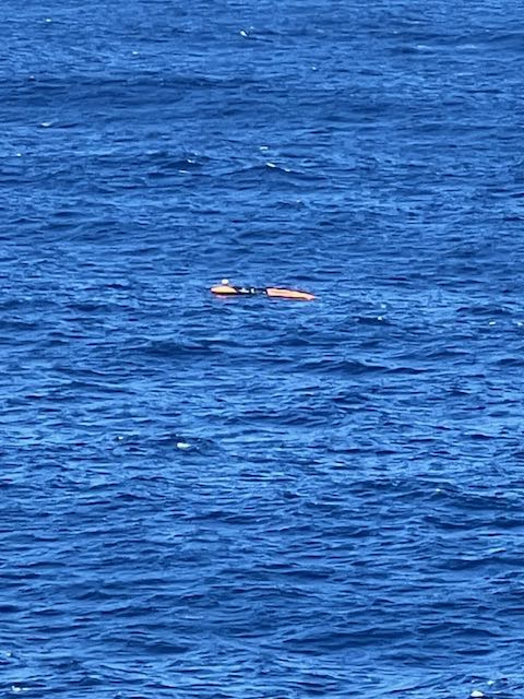 Kayak spotted 260 NM Southwest of Bermuda